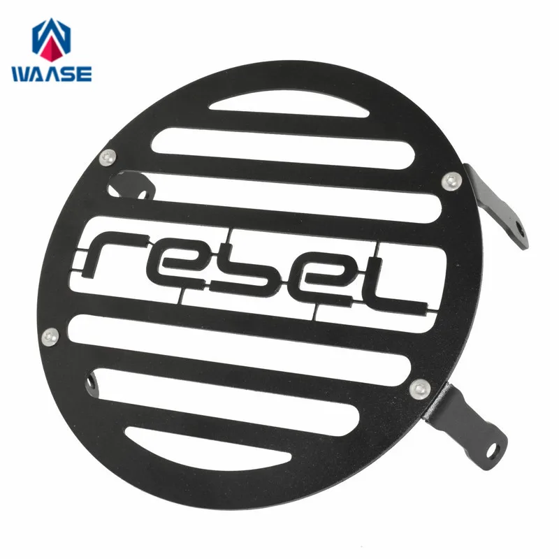 

waase For Honda Rebel 500 CMX500 2017 2018 2019 2020 2021 2022 2023 Headlight Head Lamp Light Grille Guard Cover Protector
