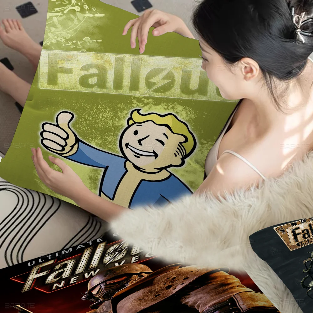 

F-Fallout 3 4 Game Pillow Gift Home Office Decoration Bedroom Sofa Car Cushion Cover Case 45x45