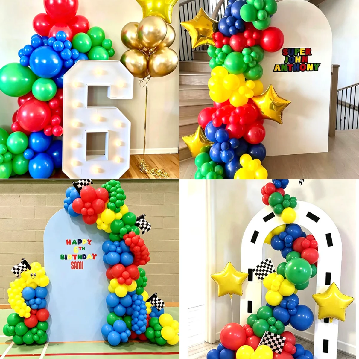 Wedding Superstar - Mushroom Star Balloon Garland Arch Kit