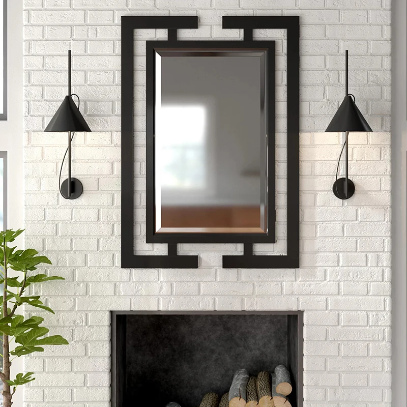 Square Design Gorgeous Accent Wall Mirror Vintage Decor Chic Decor Mirror