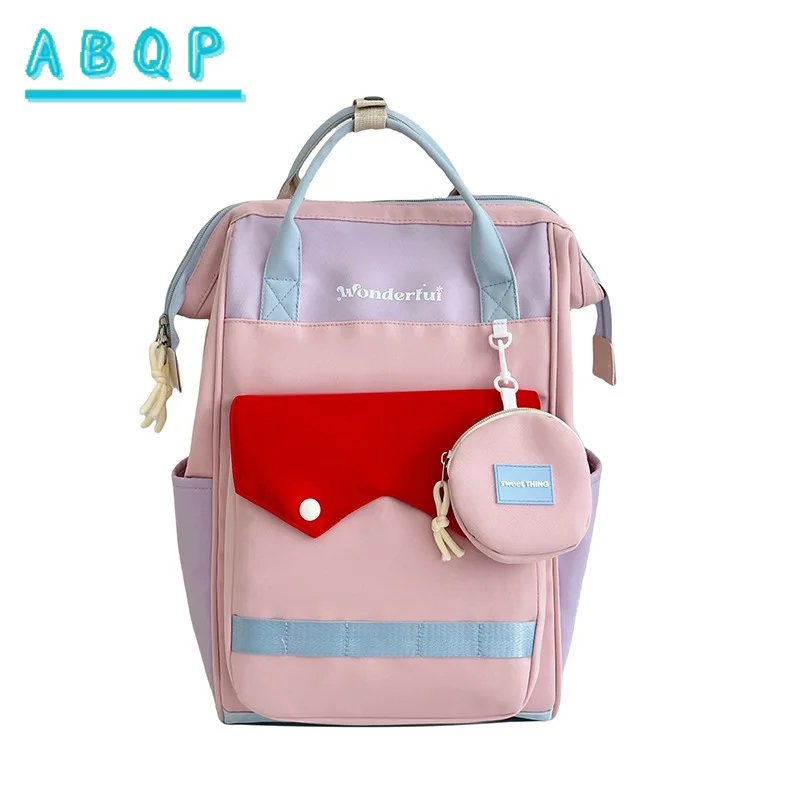 New Diaper Bag Backpack Luxury Brand Cartoon Fashion Baby Diaper Bag Backpack Large Capacity Multifunctional Portable Baby Bag
