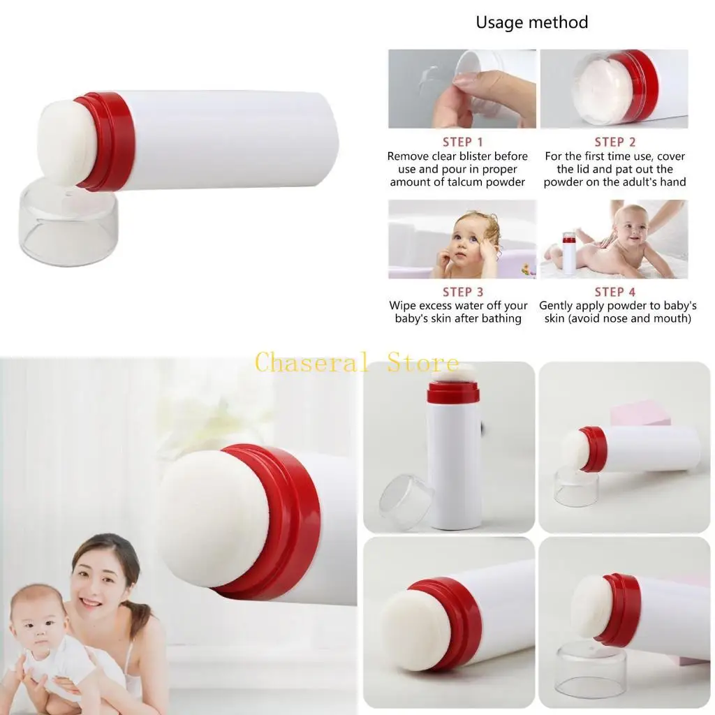 E7CE Lightweight Baby Powder Bottle Leak Proof Organsier Case Box for Busy Families