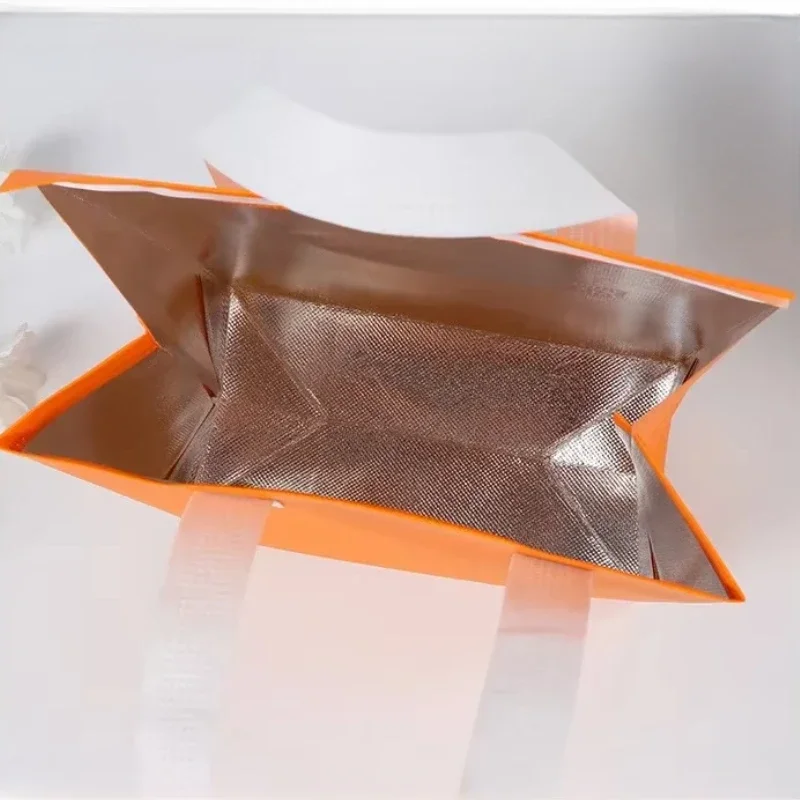 50pcs Delivery Food Packing Bags Self Adhesive Multi Specification Insulation Bag Laminated Waterproof Portable AluminumFoil Bag