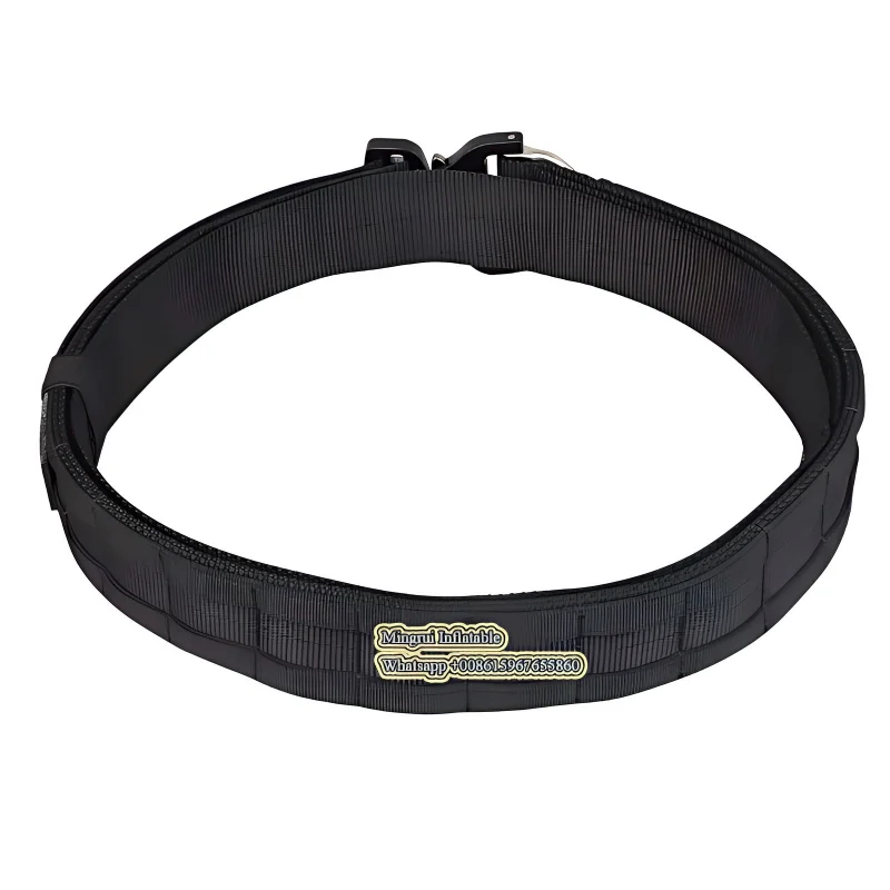 Heavy Duty Adjustable Laser-cut Safety 600D Nylon Men's Double Material Tactical Belt 1.97  Buckle 3.8  Strap 2 Inch Tactical