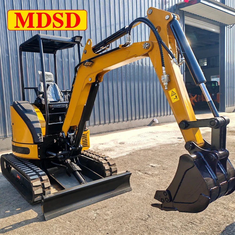 2.5 Ton Mini Crawler Excavator for Agriculture Landscaping Construction Excavator Custom Service Crawler Digger forKubota Engine