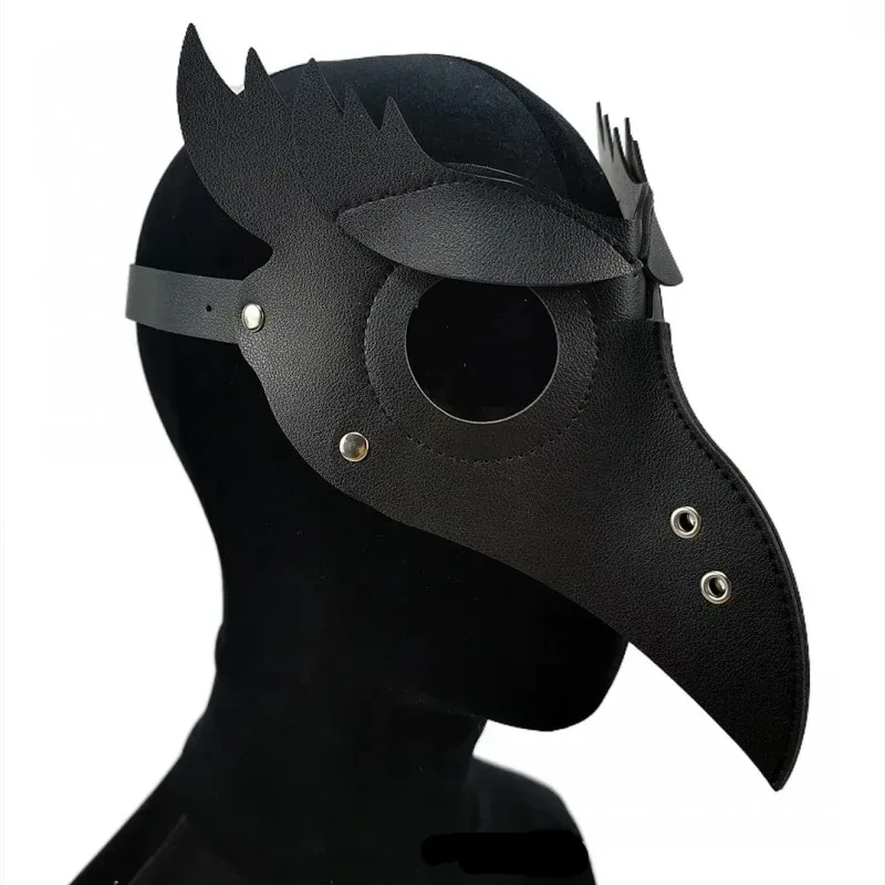 Halloween Plague Doctor Bird Beak Masks Retro Punk Cosplay Props Masks Beak Adult Fancy Dress Ball Costume Medieval Mask