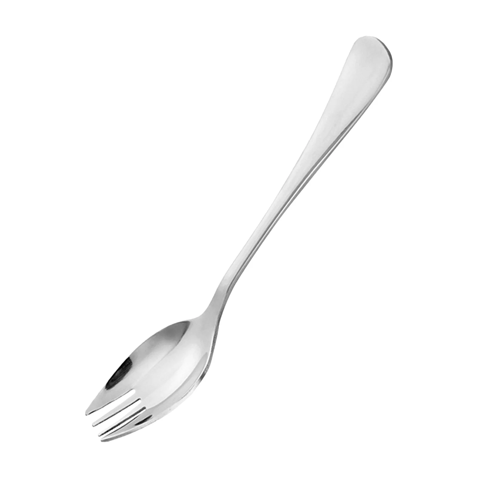 

Stainless Steel Spork Dual Purpose Fork Spoon For Camping Picnic Salad Dessert Ice Cream Portable Eating Tool Instant