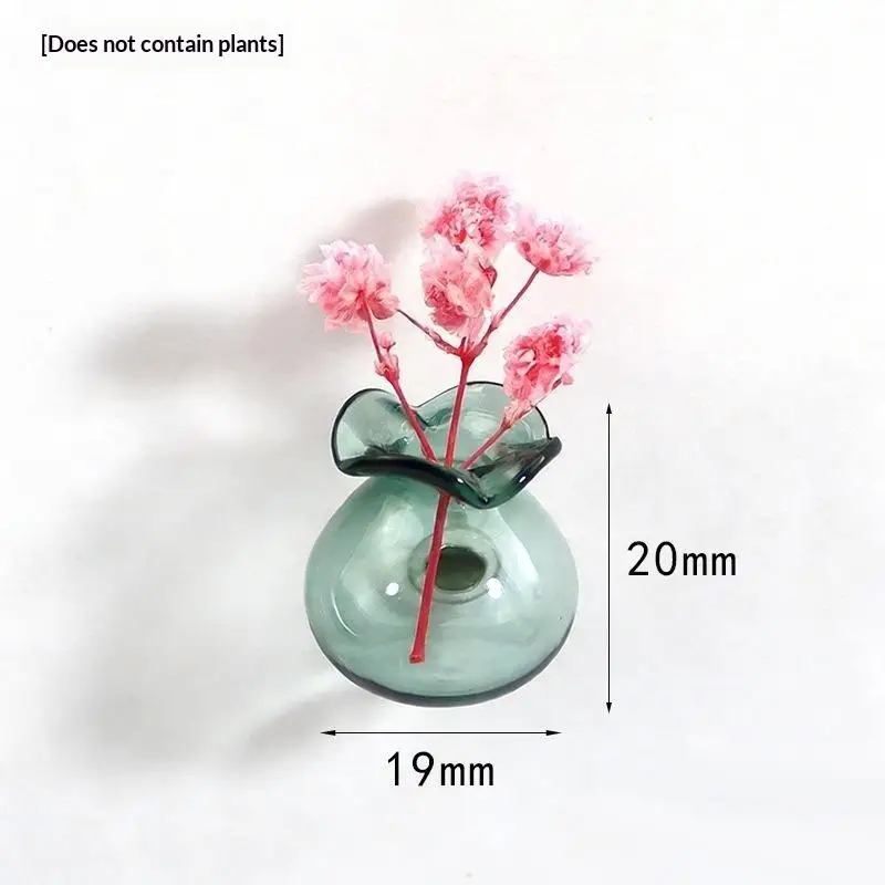 Mini-Glasvasen-Kühlschrankmagnet-Set mit starker magnetischer Haftung, sicherem Halt, klare Dekoration für Küche, Kühlschrank, Büro – Detail 8