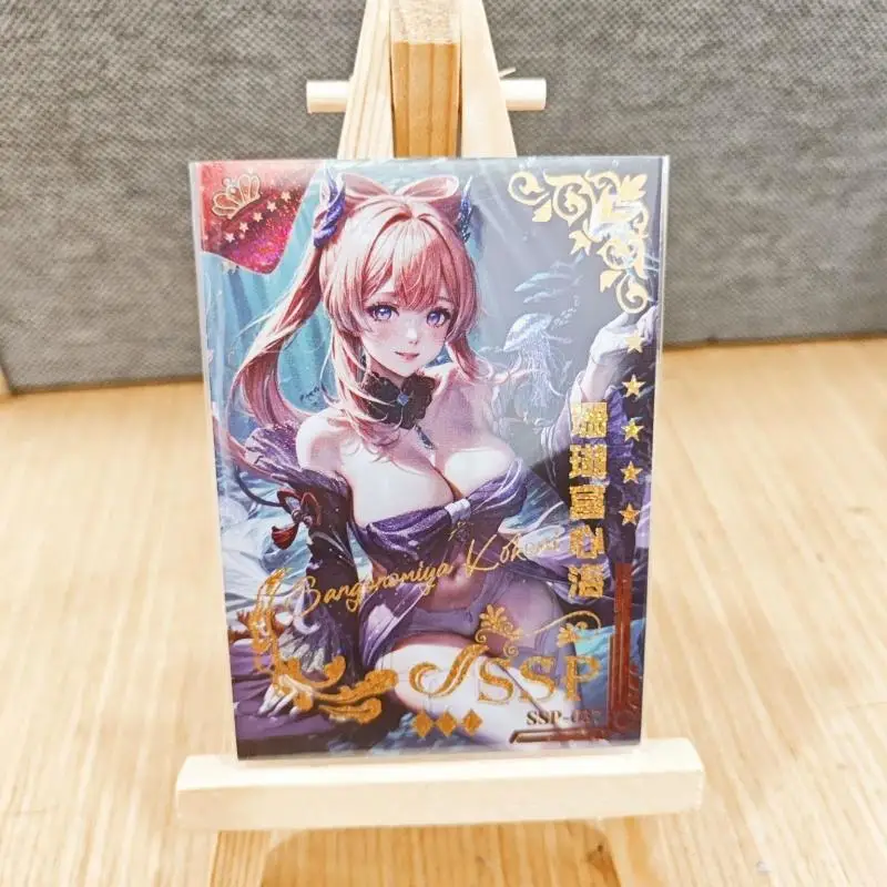 Meet The Goddess SSP Series Anime Hatsune Miku Kamisato Ayaka Cartoon Game Collection Rare Cards Board Game Toys Birthday Gift