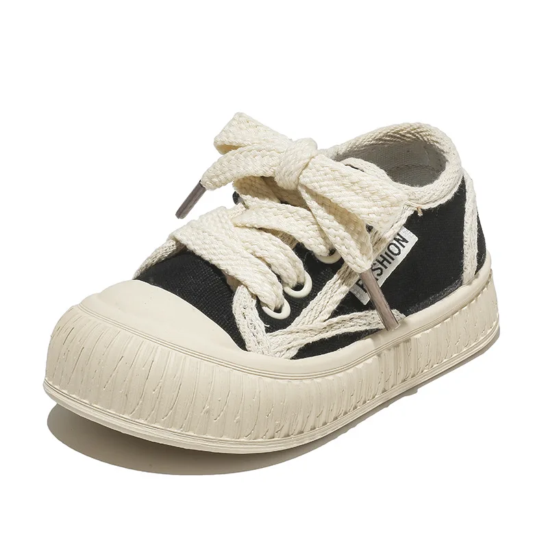 Chaussures en toile montantes pour enfants, baskets colorées coréennes coordonnantes, chaussures de tennis décontractées, semelle souple, printemps et automne, nouveau