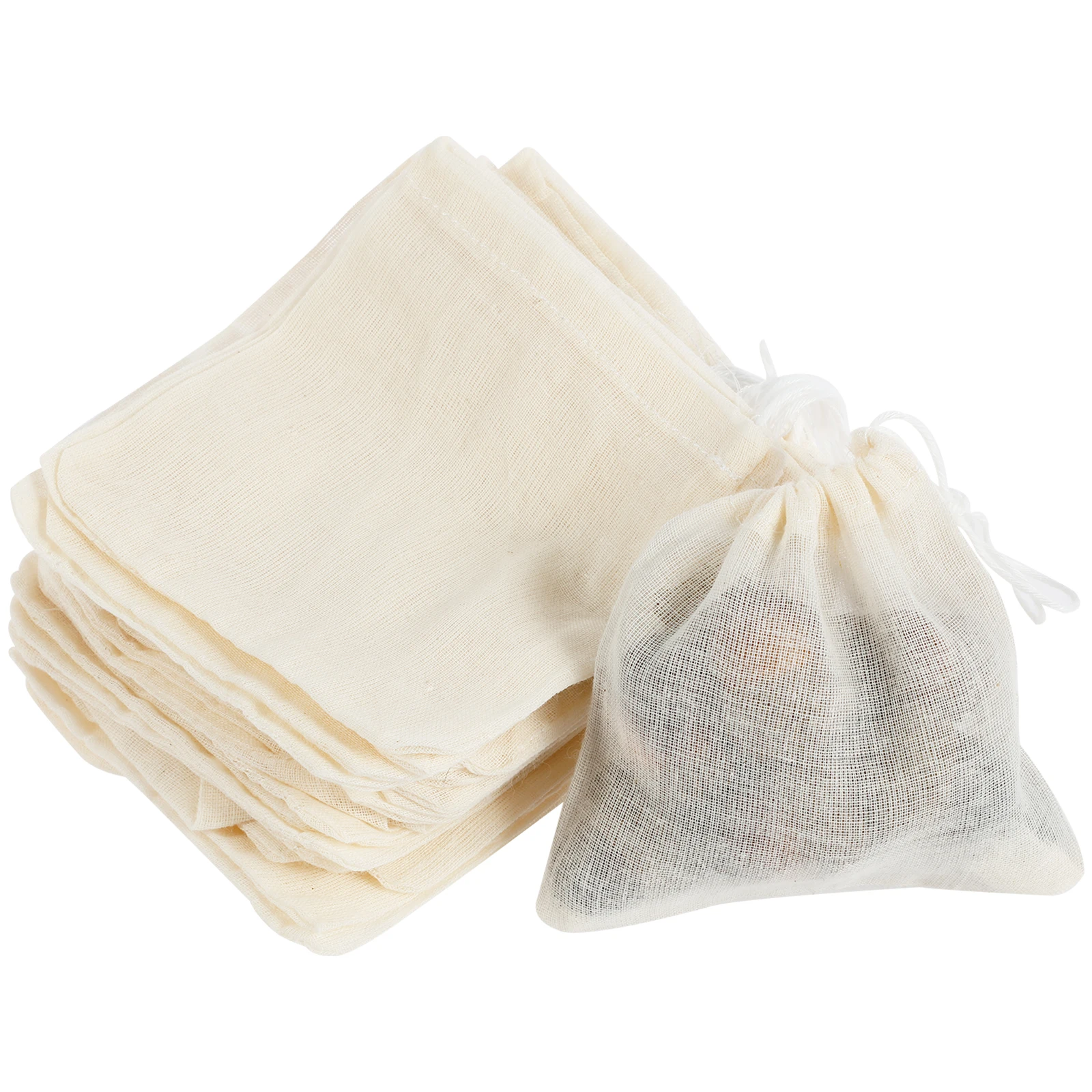 150 Pack Spice Bags Safe Portable Muslin Drawstring Soup Bags Reusable Sachet Bags Versatile Cheese Cloth Bags Ventilate Empty