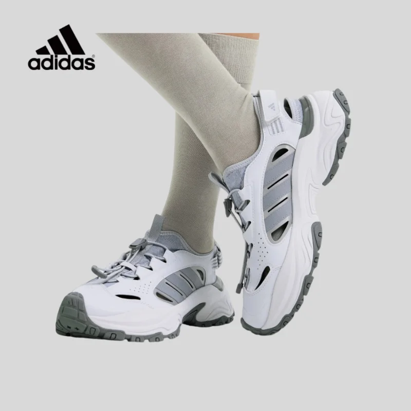 Adidas Ultra-light Stable Cushioning Rebound Velcro Sandals Hole Shoes KH5991