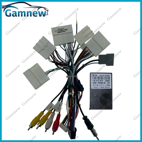 Imagen 2 del producto Arnés de cableado de 16 pines para coche, adaptador de caja Canbus, Cable de alimentación de Radio Android para Nissan Navara x-trail Juke Qashqai Murano G-RZ-DF57
