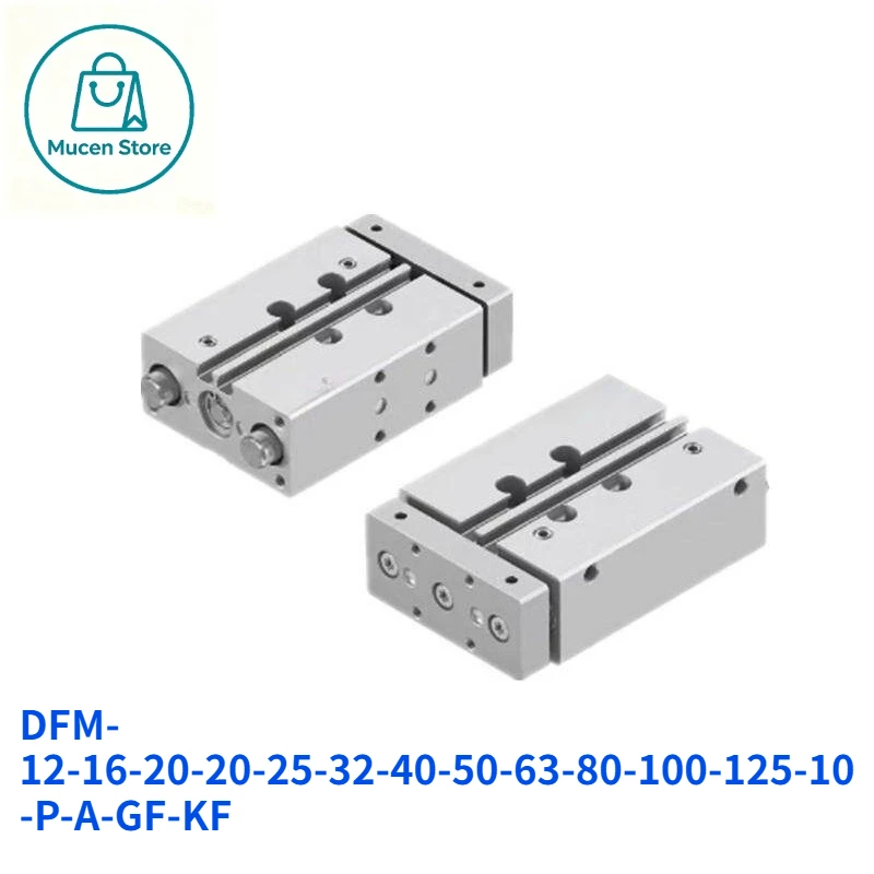 DFM Series Guided Pneumatic Cylinder DFM-12/16/20/25/32/40/50/63/80/100/125-10-P-A-GF-KF Brand New For Fst Linear Guide Cylinder