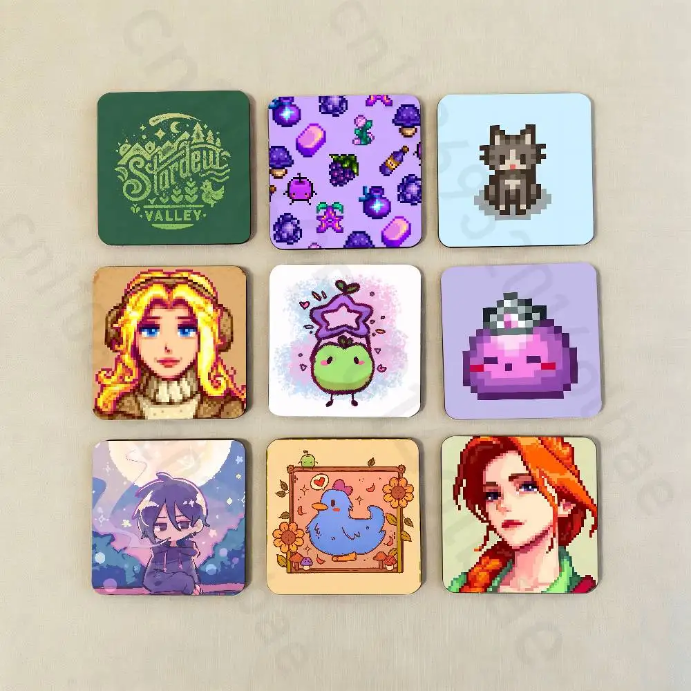 

S-Stardew V-Valley Fridge Magnets Round Magnetic Refrigerator Decoration Memorial Gifts Wedding Favors