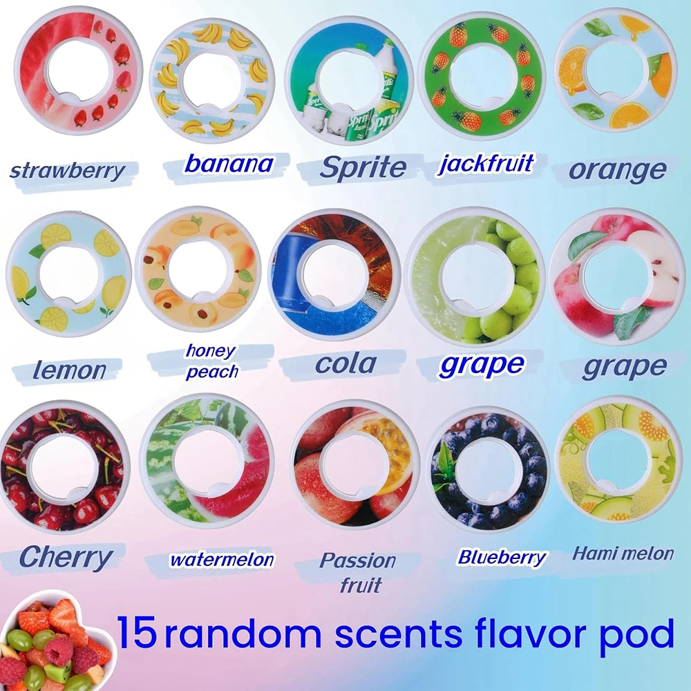 1pcs Flavor Rings For Sports Water Bottle Tritan Cup Flavor Pods Fit Health Drink More Water for Fitness Exercise image 4