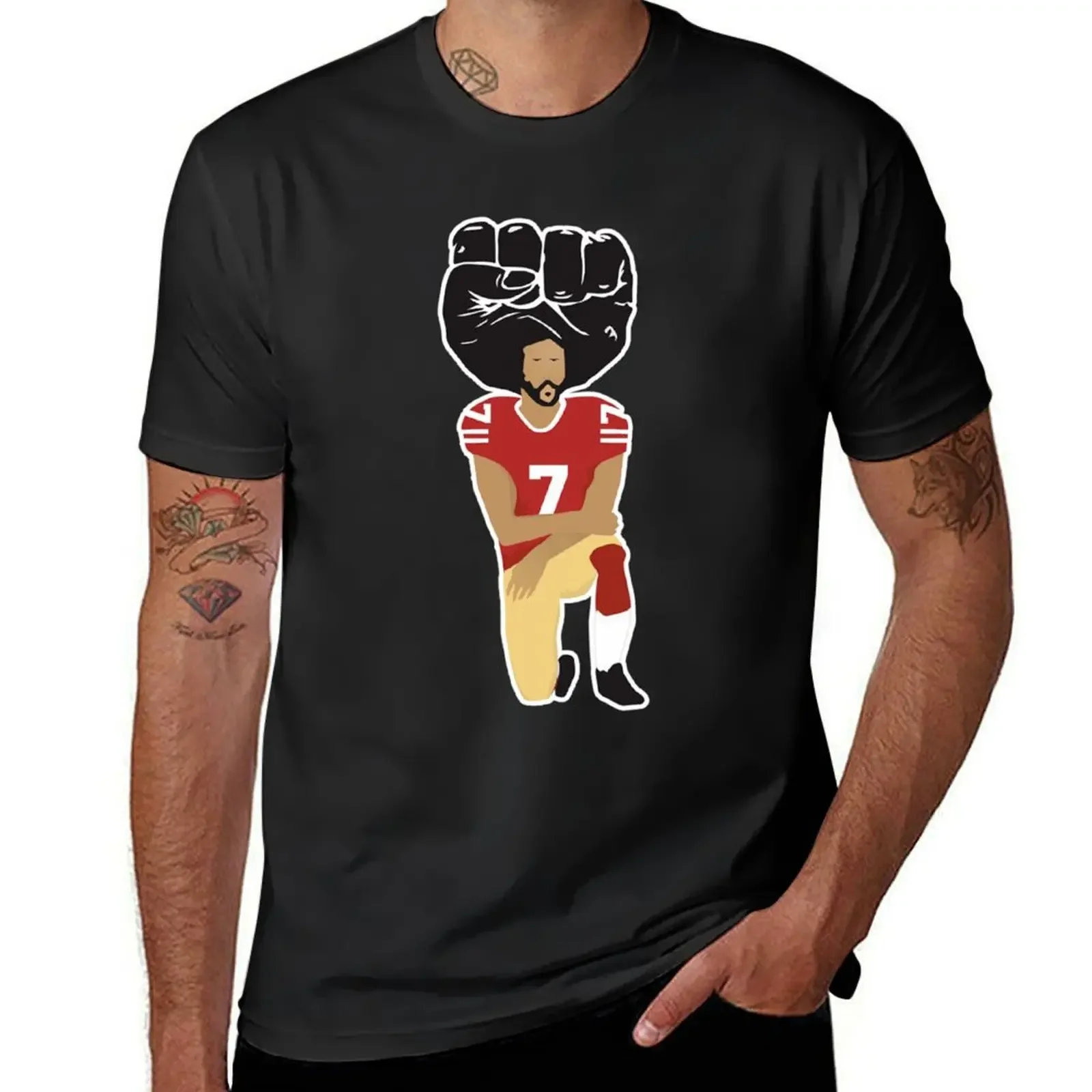 Colin Kaepernick Kneeling T-Shirt customizeds vintage graphic tee tees anime figures mens champion t shirts