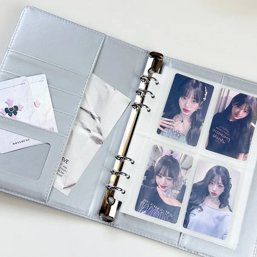 A5 Kpop Idol Photocards Holder PU Photo Album Photocard Binder Collect Book Album for Photographs Photo Card Supplies 포토카드 용품