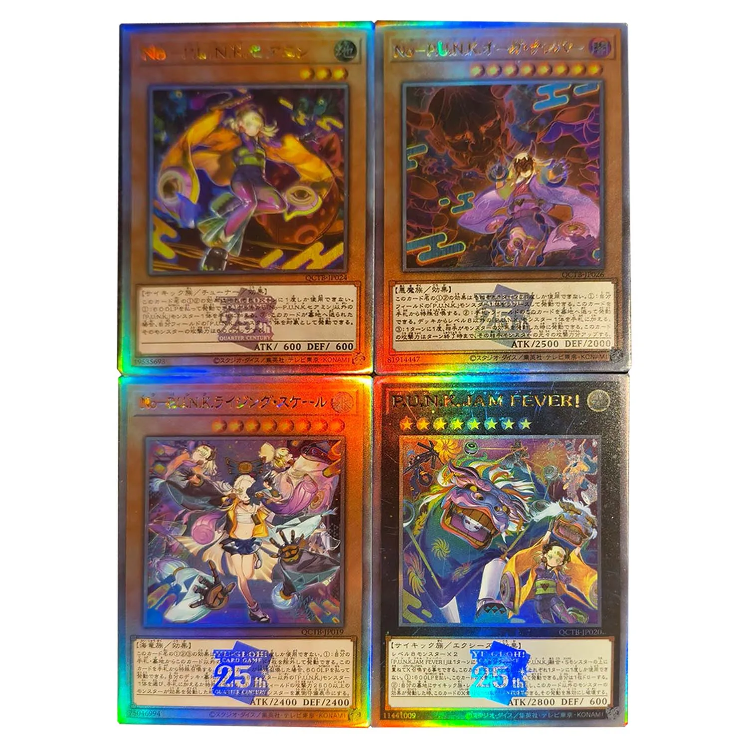 

4 шт./компл. 59X86 мм своими руками Yu-Gi-Oh! НО-П.у.н.к. Коллекционная карта Ze Amin, цветная флэш-карта Ygo Punk, аниме-карта, подарочные игрушки