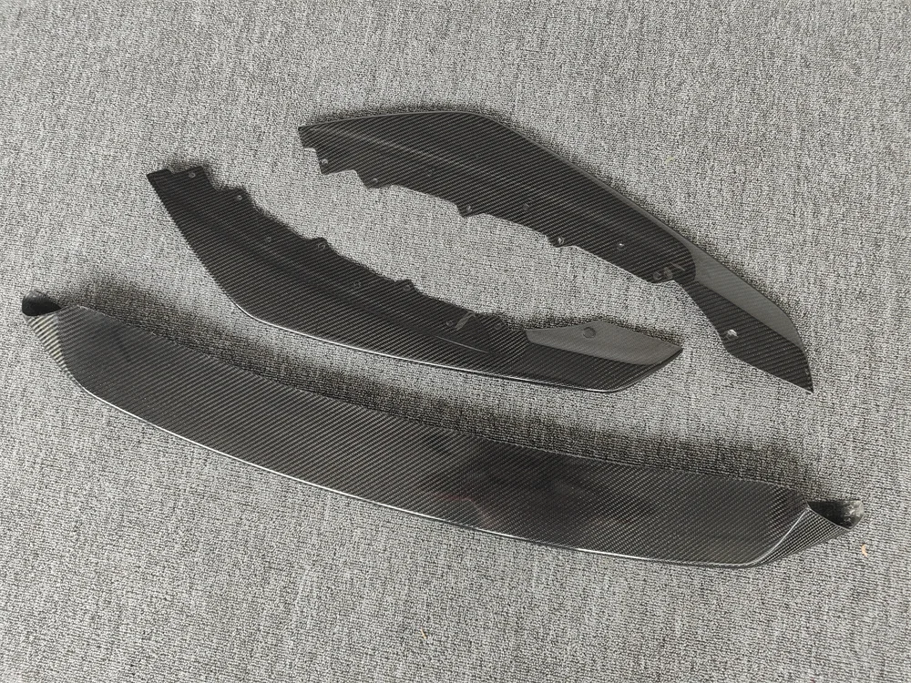 SVR Style Carbon Fiber Lip Three Piece Body Kit for Jaguar F-TYPE Front Bumper Modification Used Condition 3