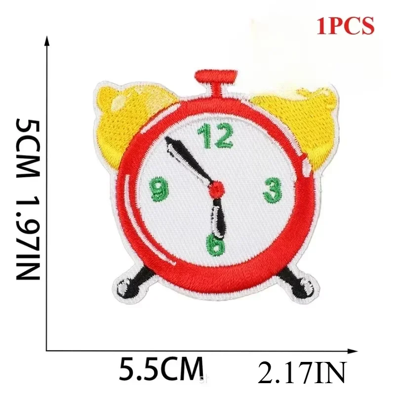 School Season Compass Patch Sticker Blackboard Eraser Embroidery Cloth Sticker Computer Book Bag