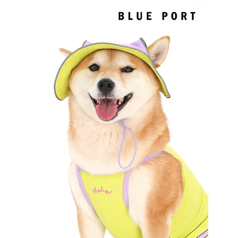 BluePort Pet Sunscreen And Sunshade Fisherman Hat For Small And Medium Sized Dogs And Cats Universal Dogs And Dogs Hat