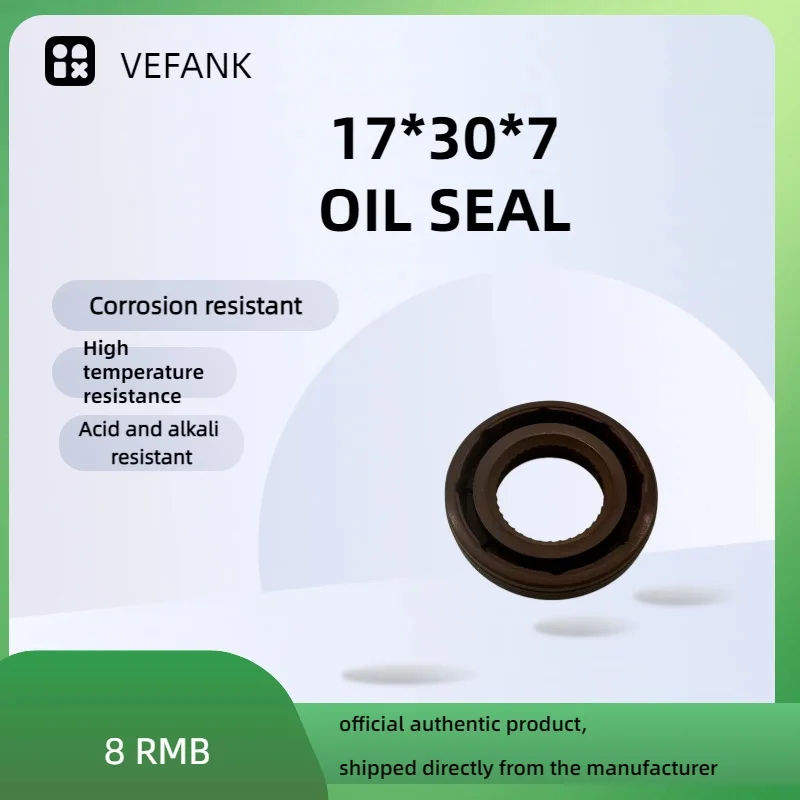 

Rubber Oil Seal 17x30x7 (NBR) — High Quality, Factory Direct — Suitable for Hydraulic Pumps and Motors