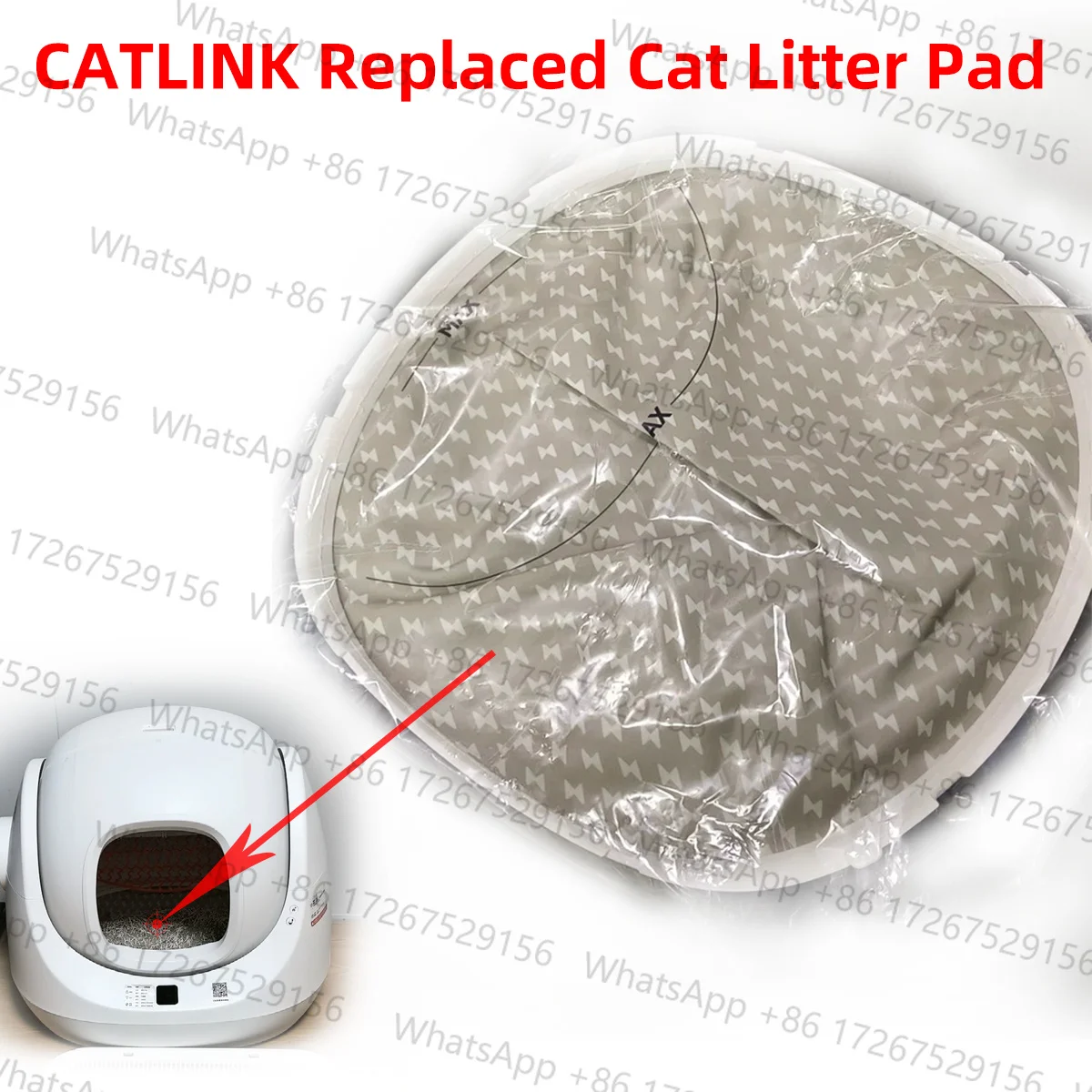 Applicable toCATLINK Replaced Cat Litter Pad for SE /SE LITE Automatic Cat Litter Box Waterproof Leakproof Replacement Litter Ma