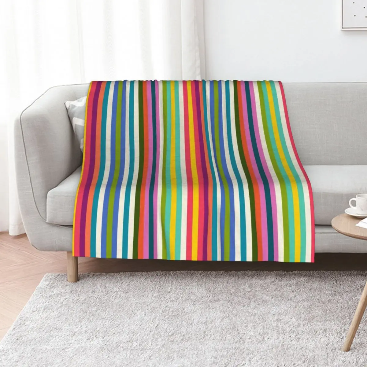 

stripe pop 1 Throw Blanket Hairys Thin Luxury St bed plaid Blankets