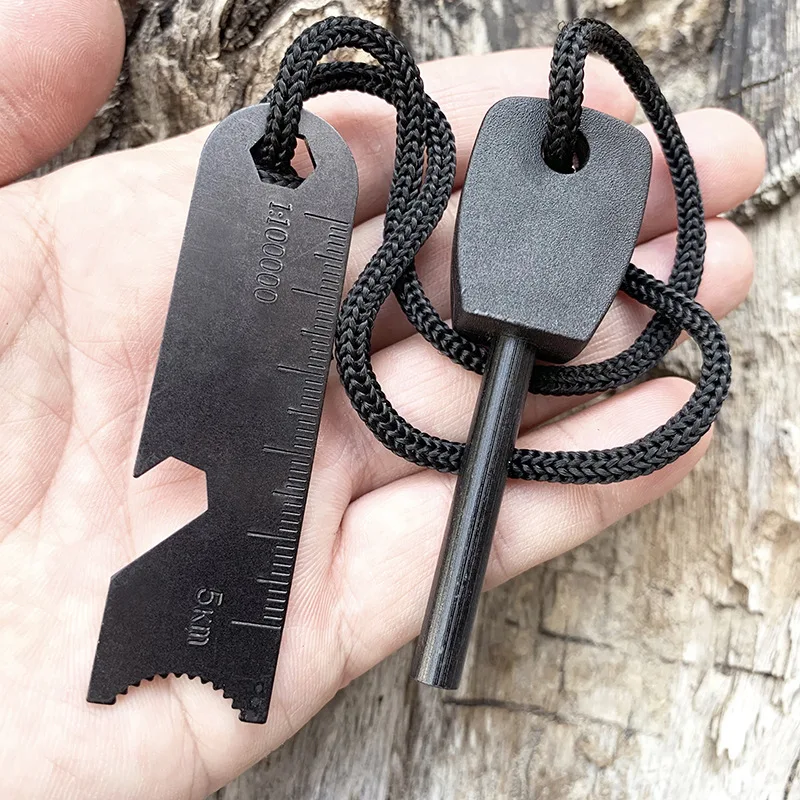 

New Emergency Igniter - Magnesium Rod with Scraper Convenient for Outdoor Camping Hiking Wilderness Survival EDC Pocket Tool