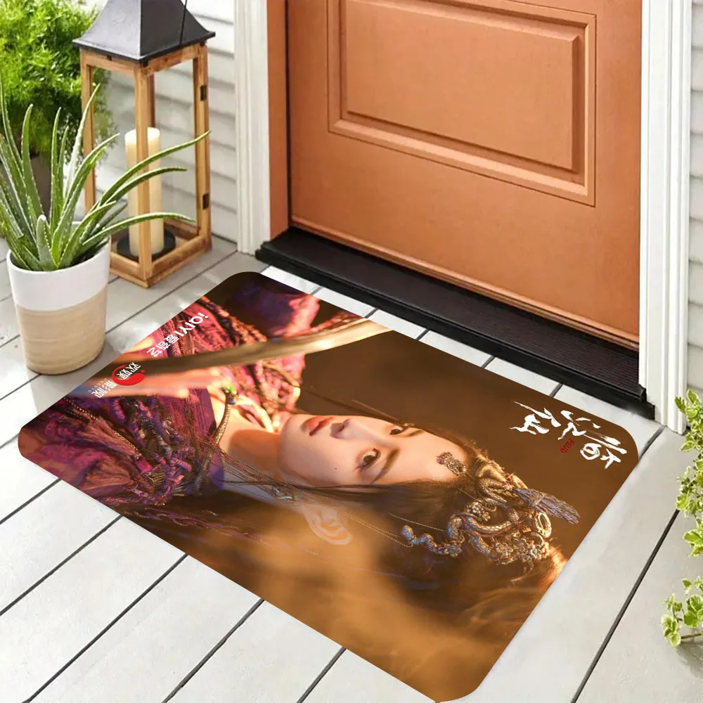 

1pc FEUD Print Doormat, with Anti-slip Stain Resistant, for Front Entrance Living Room Bedroom, Home Decor