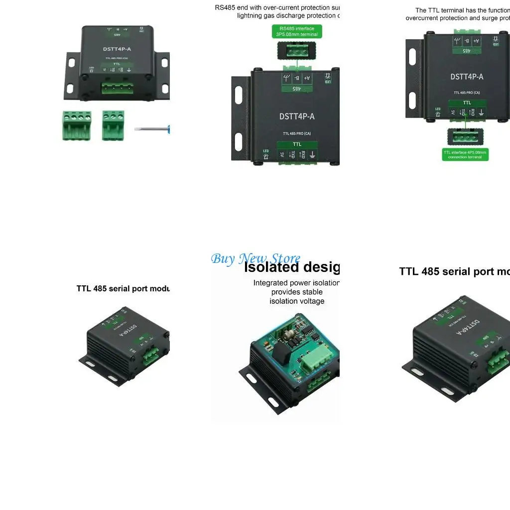 

20CE TTL to RS485 Converters with Isolation, SP3485 Equipped, Aluminum Casing for Industrial Setting