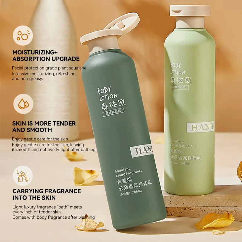

Hanboli Squalane ,Moisturizing Fragrance Body Lotion Cloudy Texture Refreshing Lightweight Non-Sticky