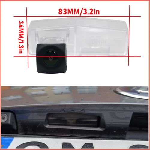 Imagen 2 del producto Para Toyota RAV4 RAV 4 XA40 2013 2014 2015 2016 RCA y pantalla Original Compatible con juegos de cámaras de visión trasera de coche cámara de marcha atrás HD