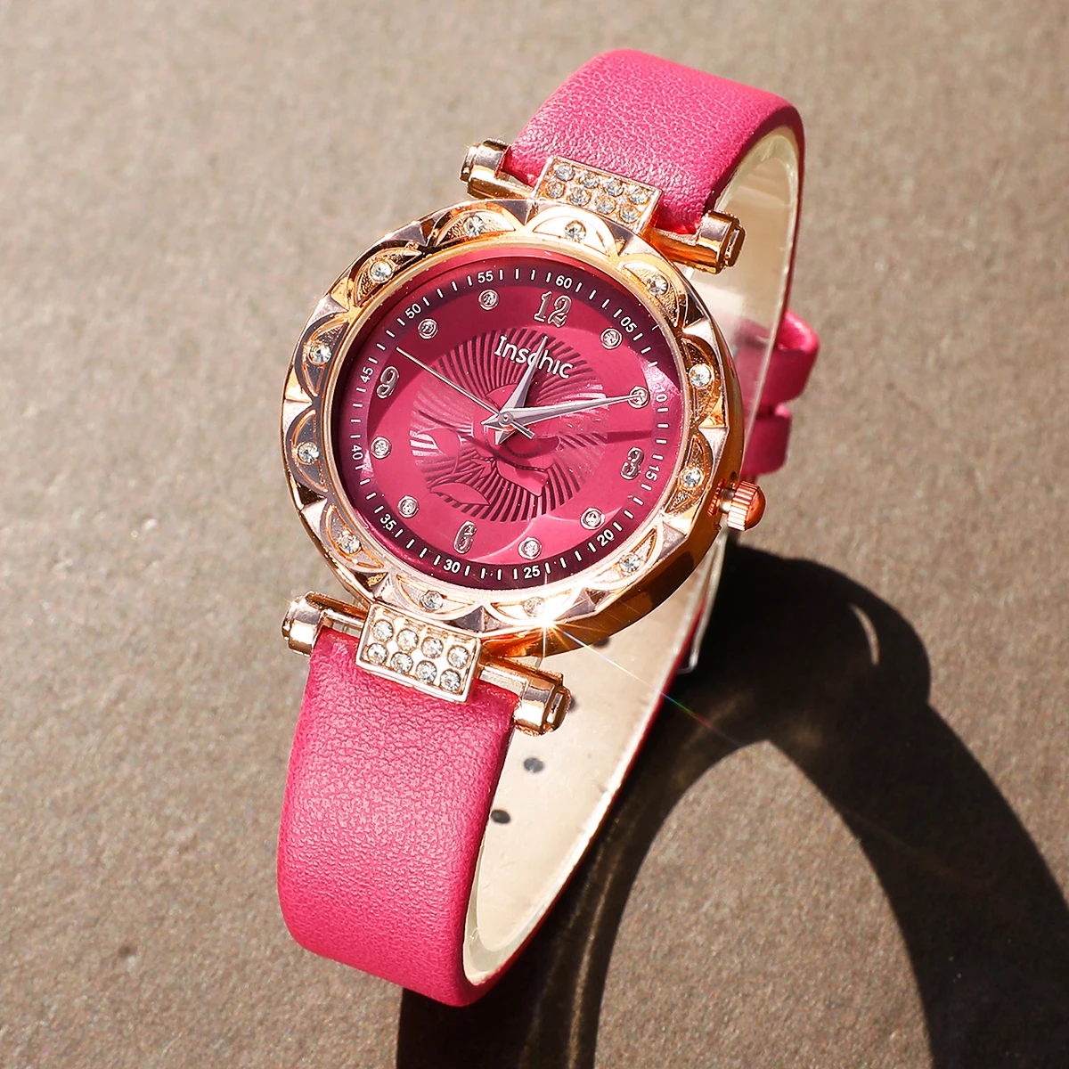 5pc  fashionable quartz watch and versatile accessory set for daily wear as gifts for friends and family