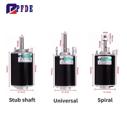 High Torque DC Motor 12V/24V Permanent Magnet Motor DIY Generator Motor 30W CW/CCW 3500/7000RPM with Mount Speed Controller