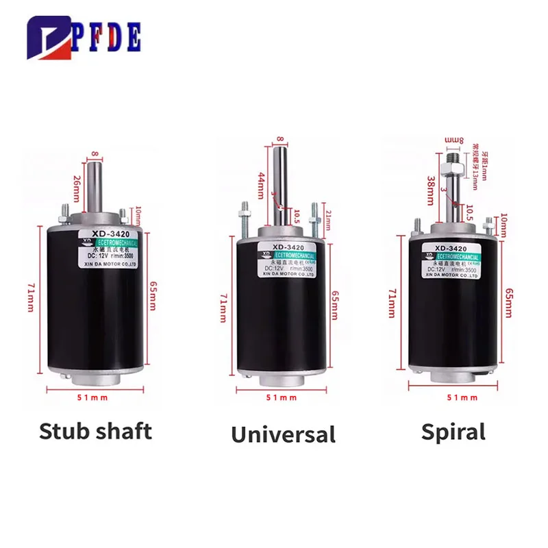 Silnik prądu stałego o wysokim momencie obrotowym 12V/24V, silnik z magnesami trwałymi, silnik do generatora DIY, 30W CW/CCW 3500/7000RPM z mocowaniem i kontrolerem prędkości.