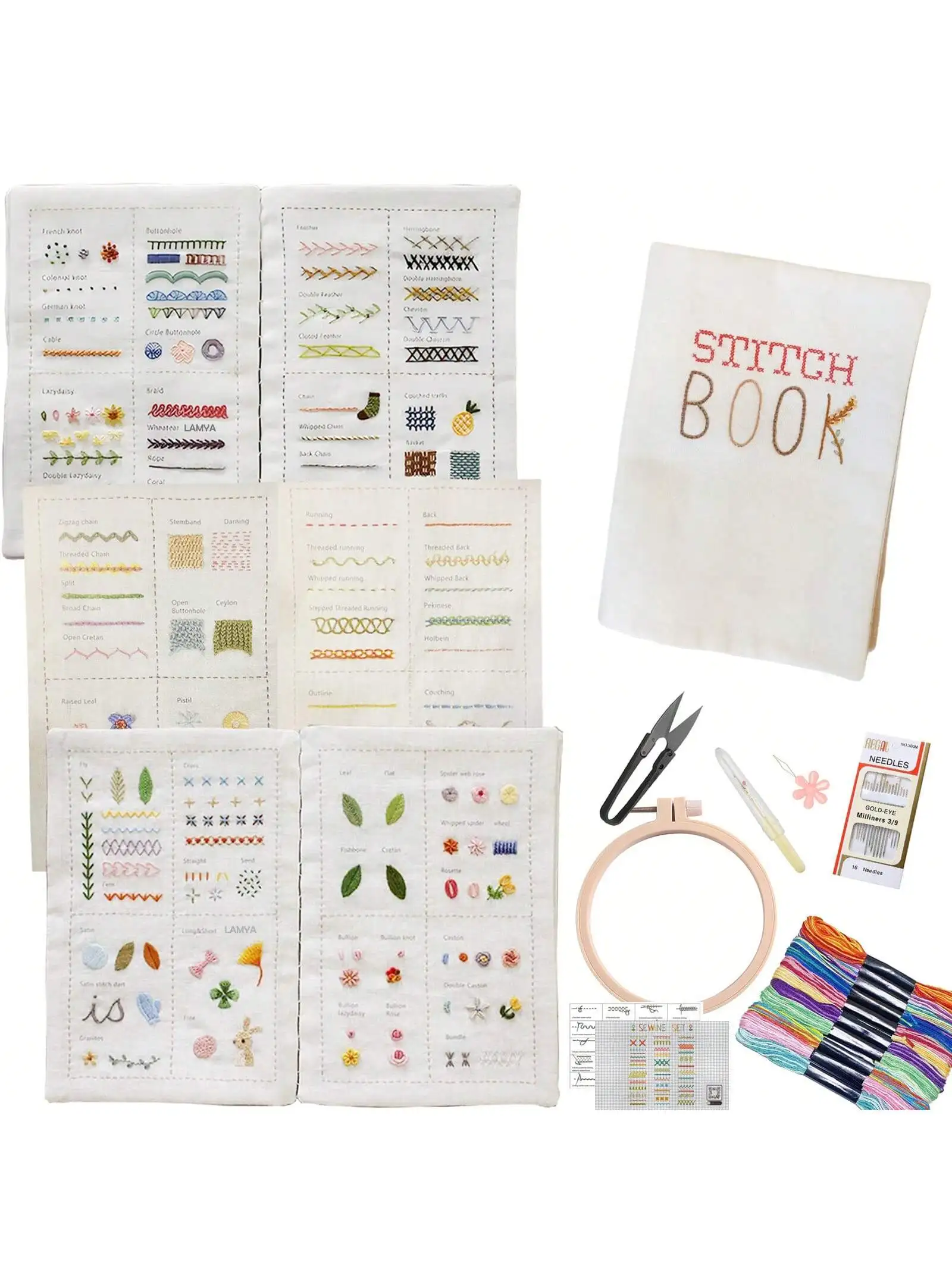 DIY Kreatives Nähset, Stickbuch für Anfänger – Lernen und üben Sie Handnähtechniken – Detail 10