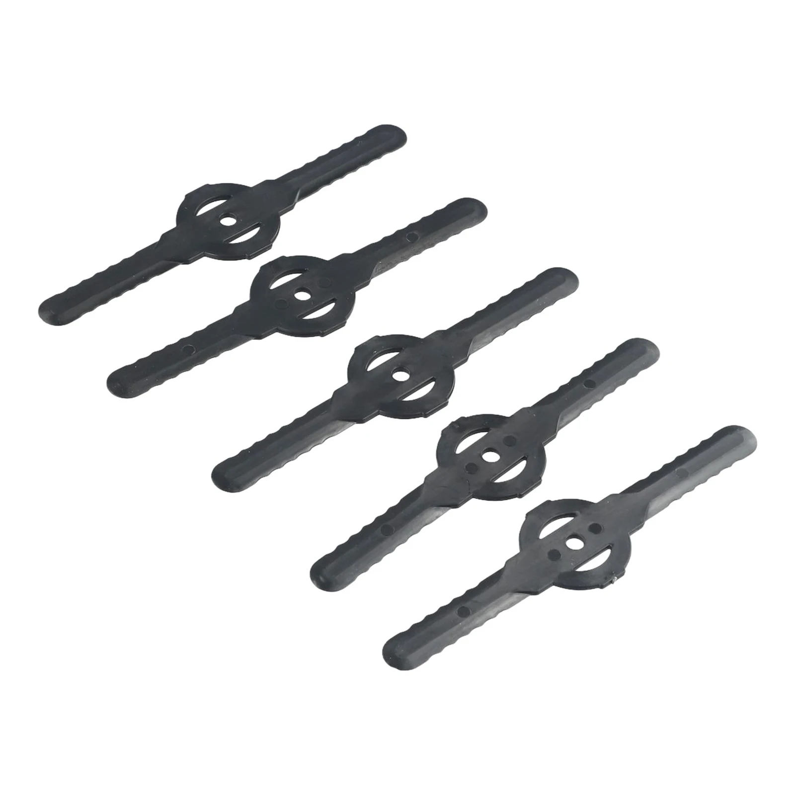 5 ชิ้น 138 มิลลิเมตรหญ้า Trimmer ใบมีดหัวเปลี่ยนพลาสติกสีดําเครื่องตัดหญ้าเครื่องตัดแปรงใบมีดสวนเครื่องมืออะไหล่