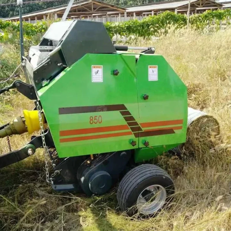 High Quality Forage Harvester Silage Baler Hay Straw Grass Press Baling Baler Machine Mini  for Hay and Straw