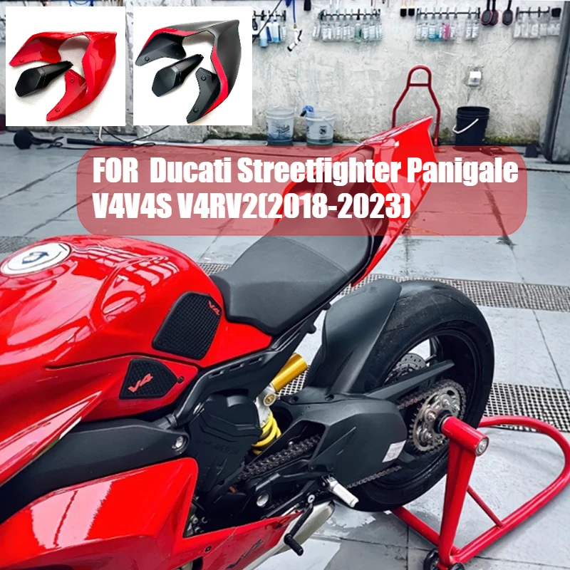 

For DUCATI Panigale V4/S V4R V2 Streetfighter 2018-2023 Motorcycle Accessories Seat Cover Tail Fairing Rear Single Seat Hump
