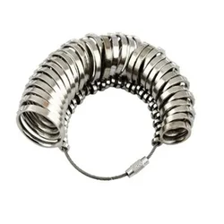 Hot Sale Metal Finger Ring Sizer Measure Gauge HK Standard 1-33 Different Sizes Jewelry Tool DIY Wedding Ring Measuring Tool