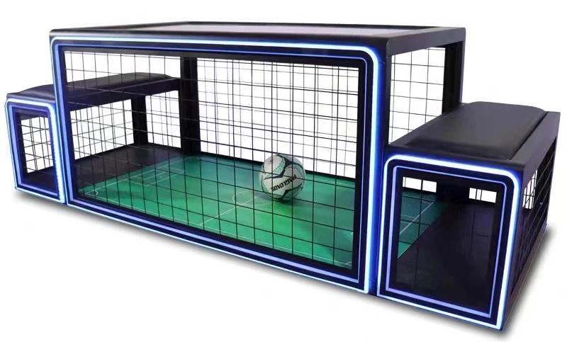 Nuovo gioco da tavolo con gabbia da calcio con diodo luminescente, tavolo da gabbia da calcio, sub-calcio di calcio seduto