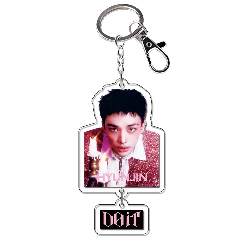 STRAYKIDS ألبوم جديد DO IT SKZOO الطرفية الاكريليك قلادة المفاتيح فيليكس فانغ يمكن HYUNJ الهدايا الطرفية