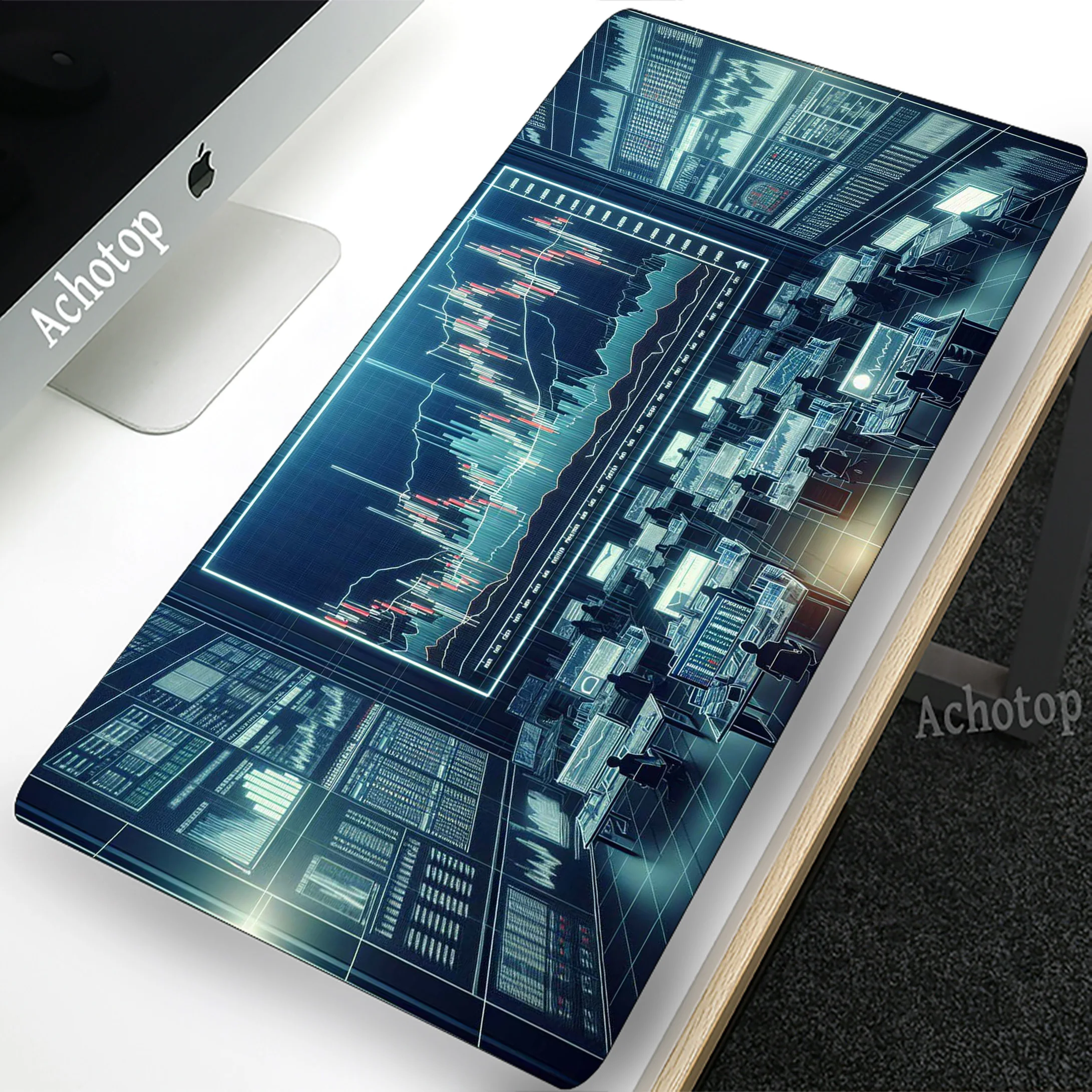 

Stock Market Chart Pattern Mouse Pad Gaming Mousemat Large Desk Mat Pc Gamer Accessoires Mousepad Speed Keyboard Pads XXL