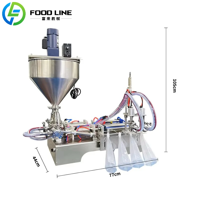 Horizontal Stirring Filling Machine Hot Sauce Pneumatic Automatic Quantitative Dividing Machine