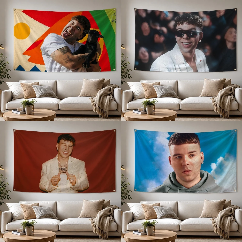 Singer Quevedo EL BAIFO Outdoor Flag for Home Camping Party Club Decor Garden Yard Wall Hanging Banner