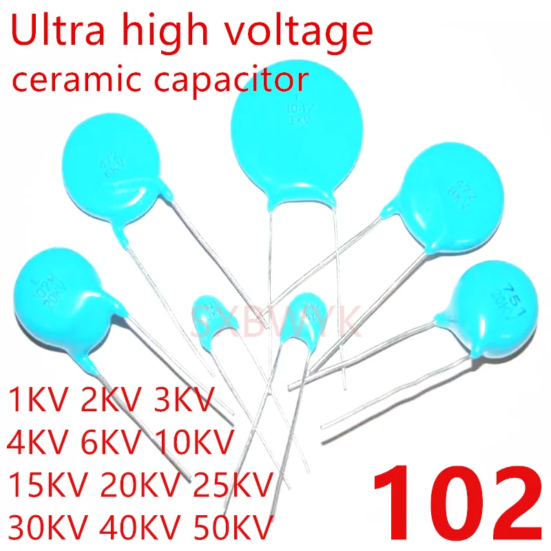 

Высоковольтный керамический конденсатор 40KV 30KV 25KV 20KV 10KV 8KV 6KV 4KV 3KV 2KV 1KV 102 PF M K 1NF