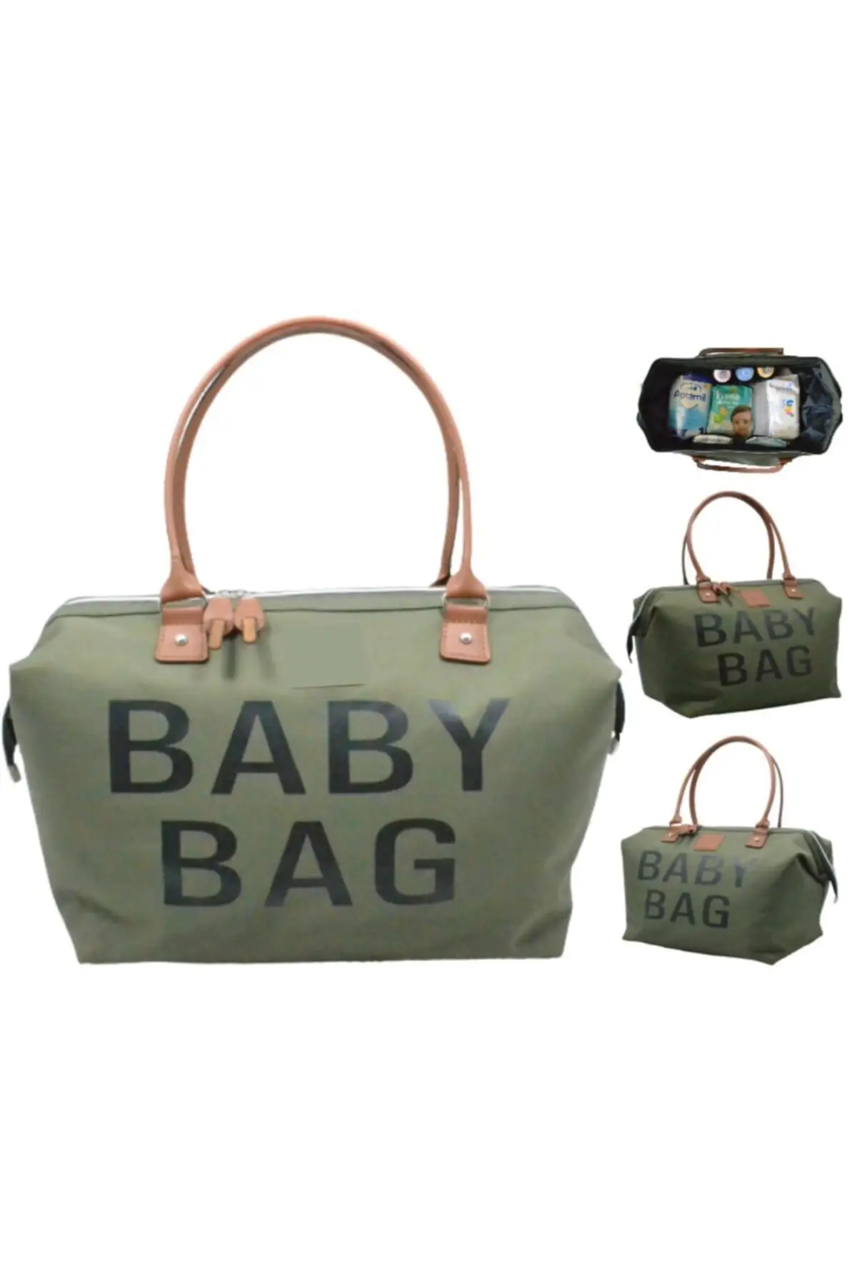 

Baby Bag Green Mommy Baby Care And Mommy Tote Bag 2022 Mommy Bag Stroller Organizer Changing Carriage Travel Backpack