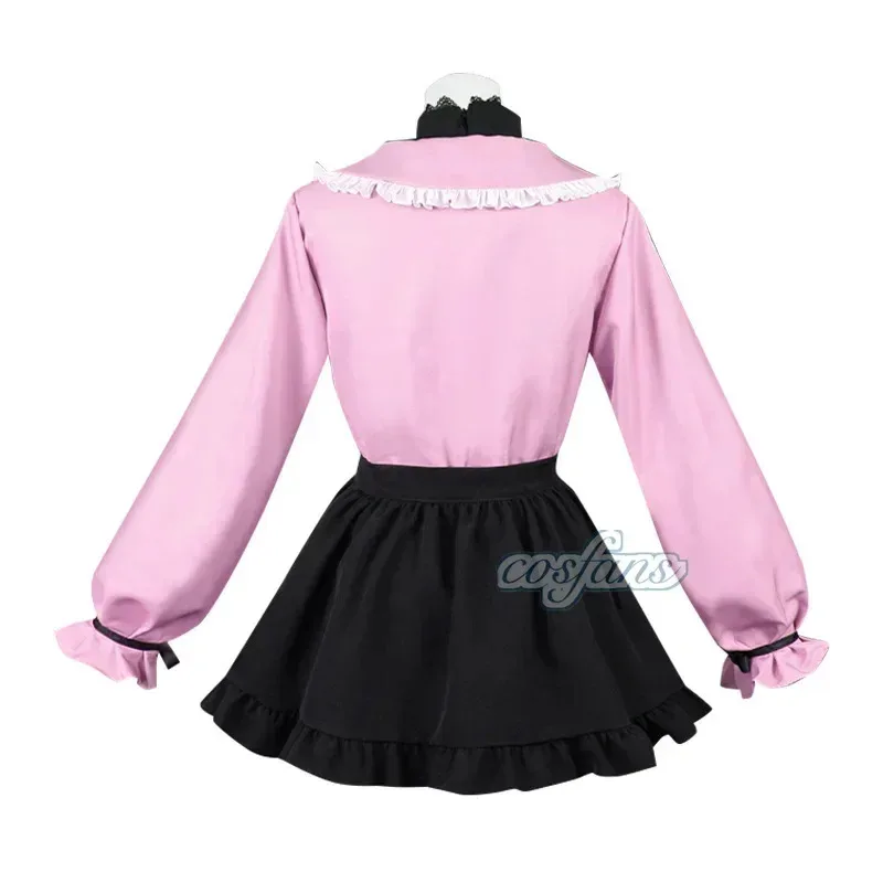 Cyvampiro miku cosplay traje vocaloid vampiro miku figura cosplay terno rosa kawaii vestido bowknot uniforme